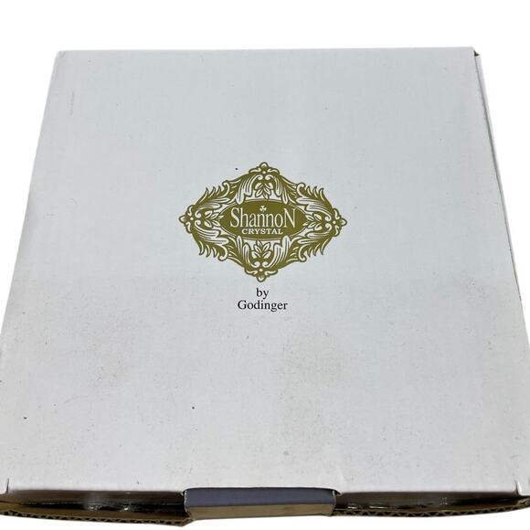 Shannon Crystal by Goldinger Sugar and Creamer Set Baroque Crystal New In Box - Picture 6 of 6